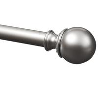 Amazon Basics Bastone per tenda estensibile con terminali a sfera, diametro 19 mm, da 91 a 183 cm, nichel