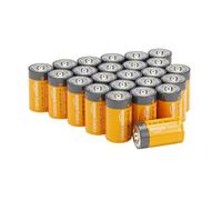 Amazon Basics Batterie alcaline Mono D 1.5 volt per uso quotidiano confezione da