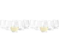Amazon Basics Bicchieri da Vino Bianco Senza Stelo, Set di 12 Pezzi, 414ml, Lavabili in Lavastoviglie