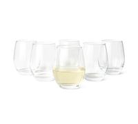 Amazon Basics Bicchieri da Vino Bianco Senza Stelo, Set di 6 Pezzi, 414ml, Lavabili in Lavastoviglie