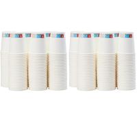 Amazon Basics Bicchieri di carta per bevande calde, polietilene, 207 ml, confezione da 300, Bianco