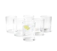 Amazon Basics Bicchieri, Set di 6 Pezzi, 325ml, Lavabili in Lavastoviglie