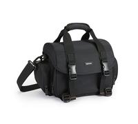 Amazon Basics Bolsa de Hombro para Cámara SLR Grande, Negro/Gris