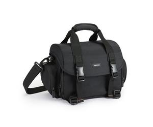 Amazon Basics Bolsa de Hombro para Cámara SLR Grande, Negro/Gris
