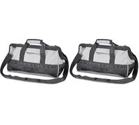 Amazon Basics Borsa portautensili, 40.6 cm, Nero, Grigio (Confezione da 2)
