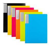 Amazon Basics Cartellina portadocumenti, formato A4, 30 buste (confezione da 6), Multicolore