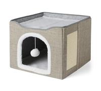 Amazon Basics - Casetta per Gatti a 1 Livello, Colore Grigio