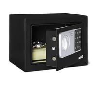 Amazon Basics - Cassaforte di sicurezza in acciaio con tastiera elettronica, 0,16 piedi cubi, nero