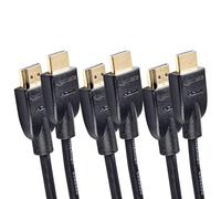 Amazon Basics cavi HDMI 4K da 0.9 m, alta velocità con Ethernet 18 Gbps, 4K@60 Hz, 2160p, Confezione da 3, Nero