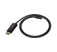 Amazon Basics Cavo bidirezionale USB-C a Display Port, 0.9 m, Nero