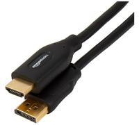 Amazon Basics Cavo da DisplayPort (Sorgente) a HDMI (Display), unidirezionale, 0.9 m, Nero
