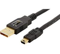 Amazon Basics Cavo da USB-A a mini USB 2.0, velocità di trasferimento di 480 Mbps, con connettori placcati oro, 1.8 m, Nero