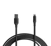 Amazon Basics Cavo di ricarica da USB-A a Lightning ABS, caricabatterie certificato MFi per Apple iPhone 14 13 12 11 X Xs Pro, Pro Max, Plus, iPad, 3 m, Nero