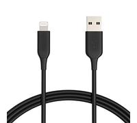 Amazon Basics - Cavo di ricarica da USB-A a Lightning, certificato MFi, per iPhone, nero, 1.8 m (confezione da 2)