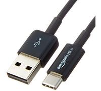 Amazon Basics Cavo di ricarica rapida da USB-C a USB-A 2.0, velocità 480 Mbps, certificato USB-IF, per Apple iPhone 16/15, iPad, Samsung Galaxy, tablet, laptop, 1.8 m, nero