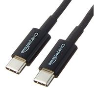 Amazon Basics Cavo di ricarica rapida da USB-C a USB-C 2.0, velocità 480 Mbps, certificato USB-IF, per Apple iPhone 16/15, iPad, Samsung Galaxy, tablet, laptop, 1.8 m, nero
