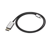 Amazon Basics Cavo DisplayPort a USB-C in alluminio, 0.9 m, Nero/grigio