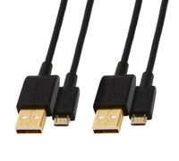 Amazon Basics Cavo USB 2.0 da USB-A maschio a Micro USB (Confezione da 2), 1.82 m, Nero