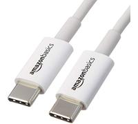 Amazon Basics Cavo USB-C a USB-C 2.0 per Computer portatile, 0.9 m, Bianco