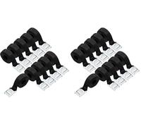 Amazon Basics Cinghie di fissaggio, lunghezza 2.5 m, larghezza 25 mm, capacità di carico 150 kg, conformi a DIN EN 12195-2, 10 unità, confezione da 2, colore nero