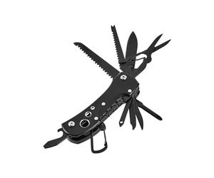 Amazon Basics Coltello multiuso tascabile 15 in 1 con custodia, Nero