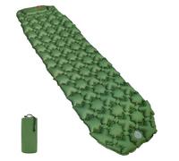 Amazon Basics Compatto Cuscino da campeggio leggero e impermeabile con pompa a pedale, 5.6 cm di spessore, Verde Oliva