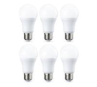 Amazon Basics Confezione da 6 lampadine a LED, con attacco Edison E27, piccole, da 10 W (equivalenti a 75 W), luce bianca fredda, non dimmerabili