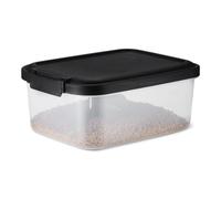 Amazon Basics, Contenitore per Cibo per Animali Domestici da, 4.5 kg,Trasparente e Nero
