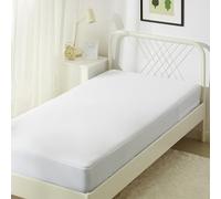 Amazon Basics Coprimaterasso con chiusura lampo, impermeabile e a prova di cimici, Singolo, 90 x 200 x 30 cm, Bianco