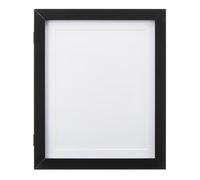 Amazon Basics - Cornice Rettangolare in Legno a Inserimento Frontale per Opere d'Arte/Foto, 28cm x 4,6cm, Nero