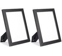 Amazon Basics - Cornice Rettangolare in Legno per Documenti/Foto, 28cm x 21,6cm, Nero (Confezione da 2)