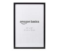 Amazon Basics - Cornice Rettangolare in Legno per Poster/Foto, 51cm x 76cm, Nero