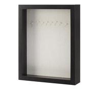 Amazon Basics - Cornice Rettangolare in Legno Stile Shadow Box/per Foto, 21,6cm x 28cm, Nero