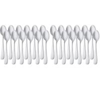 Amazon Basics - Cucchiaino da Caffè in Acciaio Inossidabile con Bordo Arrotondato, 13,3 cm, Confezione da 24