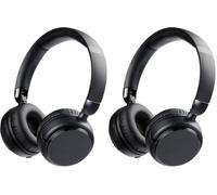 Amazon Basics Cuffie Over-Ear Wireless Bluetooth 5.1, Fino a 35 Ore di Autonomia, Leggere, Regolabili, Ideali per Viaggi, Ufficio, Cellulare e PC, Colore Nero (Confezione da 2)
