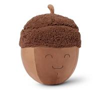Amazon Basics Cuscino Peluche a Forma di Ghianda, Giocattolo Pupazzo per Letto o Divano, Decorazione Camera Bambini, Marrone