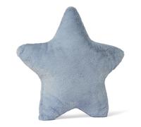 Amazon Basics Cuscino Peluche a Forma di Stella, Giocattolo Pupazzo Decorativo per Letto o Divano, Decorazione Camera Bambini, Blu