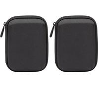 Amazon Basics Custodia per Hard Drive esterno, 14.73 x 3.05 x 10.67 cm, Nero (Confezione da 2)