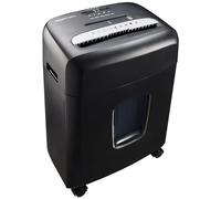 Amazon Basics - Distruggidocumenti con Taglio a Micro Particelle, 8 Fogli, con Finestra Trasparente, per Documenti, CD e Carte di Credito, Cestino da 15L, Nero