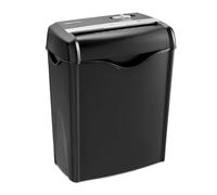 Amazon Basics - Distruggidocumenti con Taglio Incrociato, 5-6 Fogli, per Documenti A4 e Carte di Credito, Cestino da 14,5L, Nero