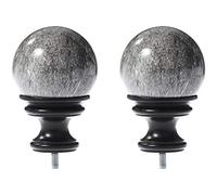 Amazon Basics - Elemento decorativo a sfera, marmoreo, Nero