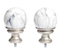 Amazon Basics - Elemento decorativo a sfera, marmoreo, Nichel