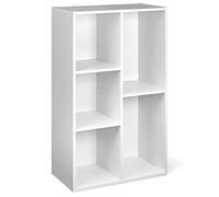 Amazon Basics Estantería 5 compartimentos cubo, blanco, 50 x 24 x 80 cm