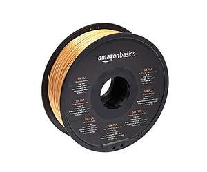 Amazon Basics Filamento in PLA effetto seta per stampante 3D, 1.75 mm, in bobina da 1 kg, Oro