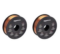 Amazon Basics Filamento in PLA effetto seta per stampante 3D, 1,75 mm, in bobina da 1 kg, seta rame (Confezione da 2)
