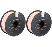 Amazon Basics Filamento per stampanti 3D, in polilattato (PLA), 1.75 mm, rosa, 1 kg per bobina (Confezione da 2)