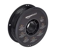 Amazon Basics Filamento per stampanti 3D, in poliuretano termoplastico (TPU), 1.75 mm, nero, bobina da 1 kg