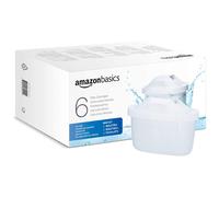 Amazon Basics Filtri per acqua, adatto e compatibile con tutte le caraffe BRITA, incluse le PerfectFit, 6 unit?, confezione da 1
