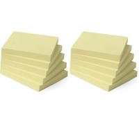 Amazon Basics - Foglietti Adesivi Standard, 10 Blocchi, Blocchi di Foglietti Autoadesivi, 100 Fogli per Blocco, Giallo, 7,6cm x 7,6cm