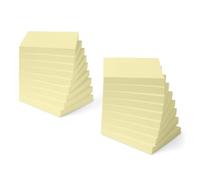 Amazon Basics - Foglietti Adesivi Standard, 18 Blocchi, Blocchi di Foglietti Autoadesivi, 100 Fogli per Blocco, Giallo, 7,6cm x 7,6cm